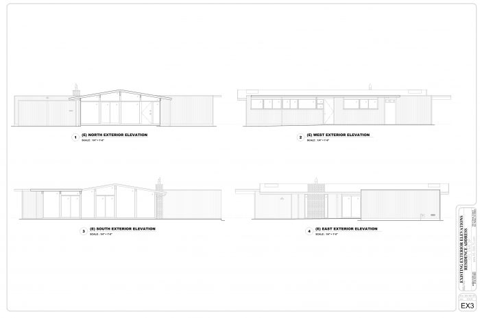 Existing Exterior Elevations